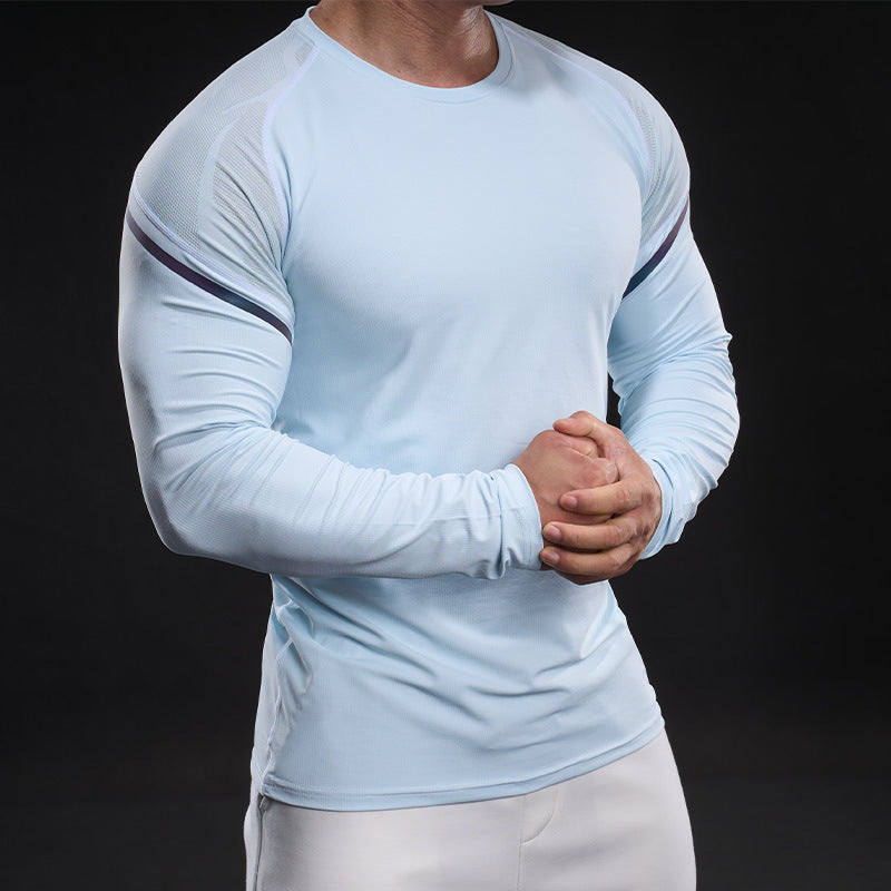 Herren sportliches Langarm-Funktionsshirt Aliams