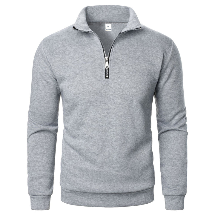 Herren warme Fleece Pullover mit halbem Reißverschluss Aliams