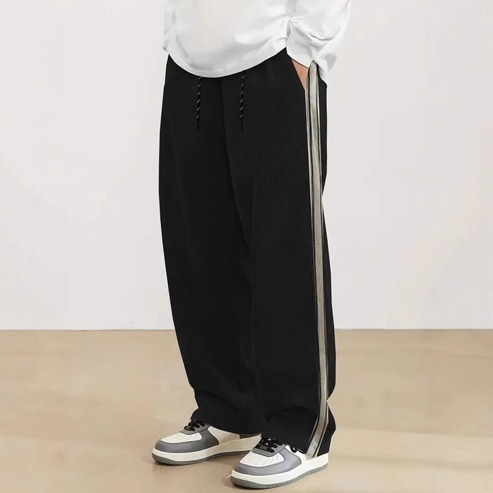 Herren komfortable Freizeithose mit seitlichem Streifen Aliams