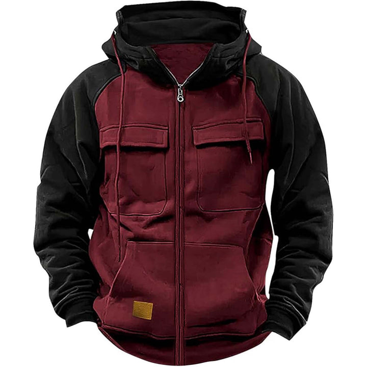 Herren Hoodie mit praktischen Brusttaschen und modernem Design Aliams