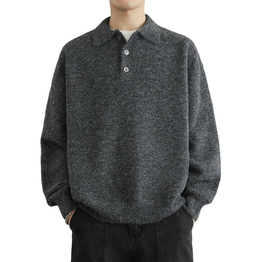 Herren Pullover mit modernem Kragen Aliams