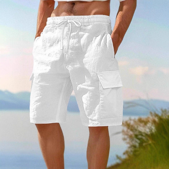 Herren Cargo-Shorts mit elastischem Bund und praktischen Seitentaschen Aliams