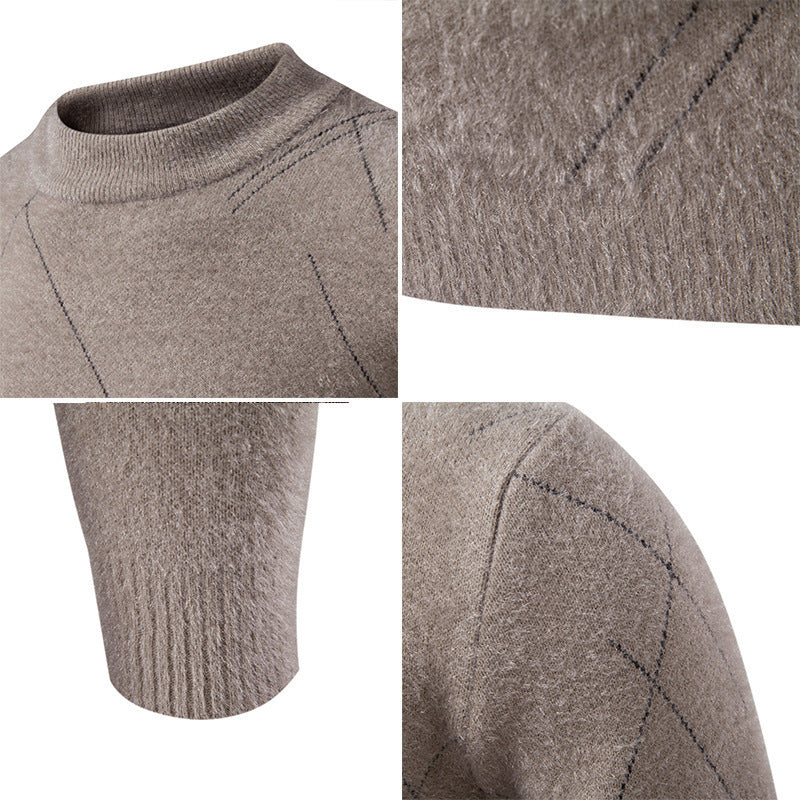 Herren Rollkragenpullover mit eleganter Struktur und feinem Material Aliams