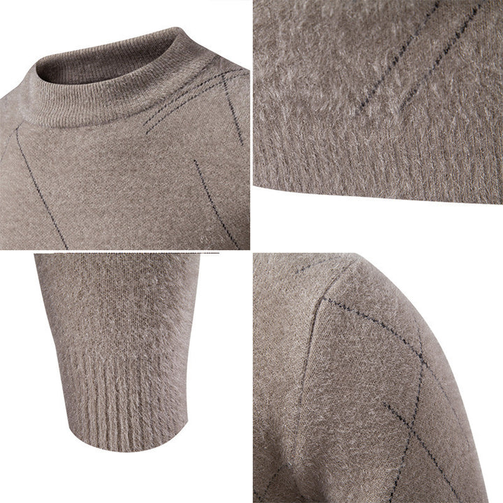 Herren Rollkragenpullover mit eleganter Struktur und feinem Material Aliams