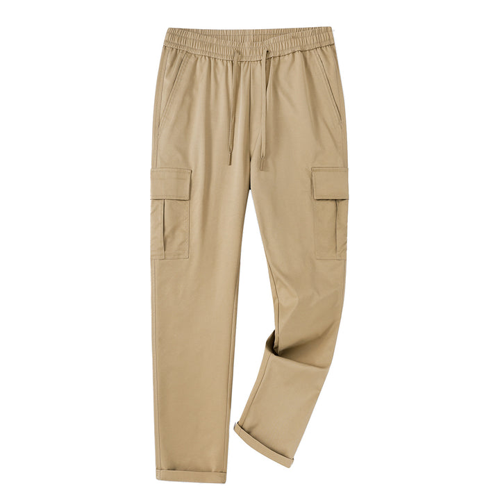 Herren vielseitige Cargo-Hose mit elastischem Bund und großzügigen Taschen Aliams