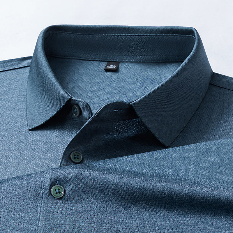 Herren sportliches Poloshirt mit modernem grafischen Muster Aliams