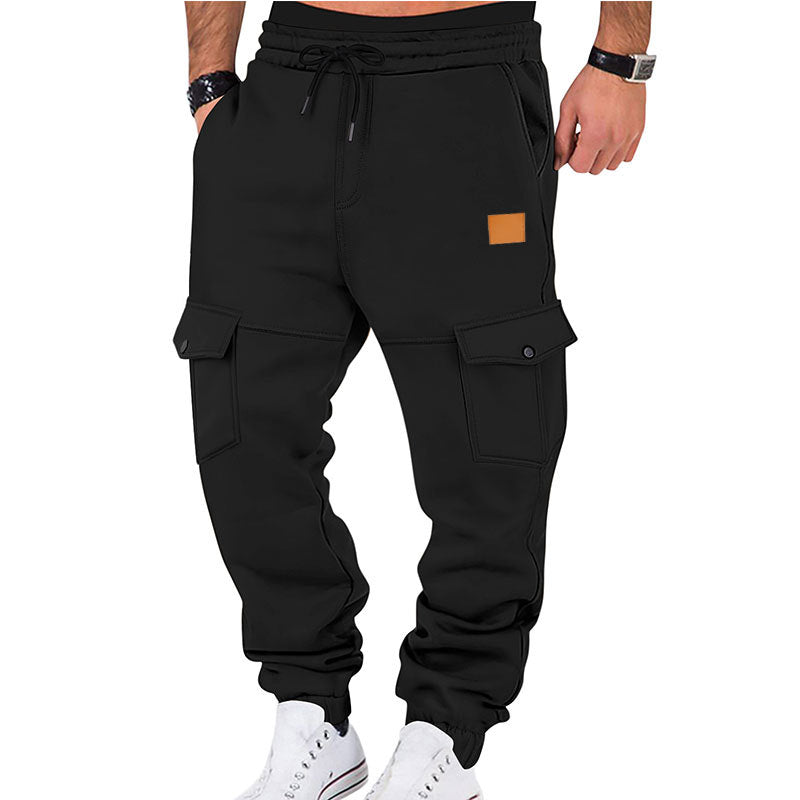 Herren Cargo-Jogginghose mit elastischem Bund und praktischen Taschen Aliams