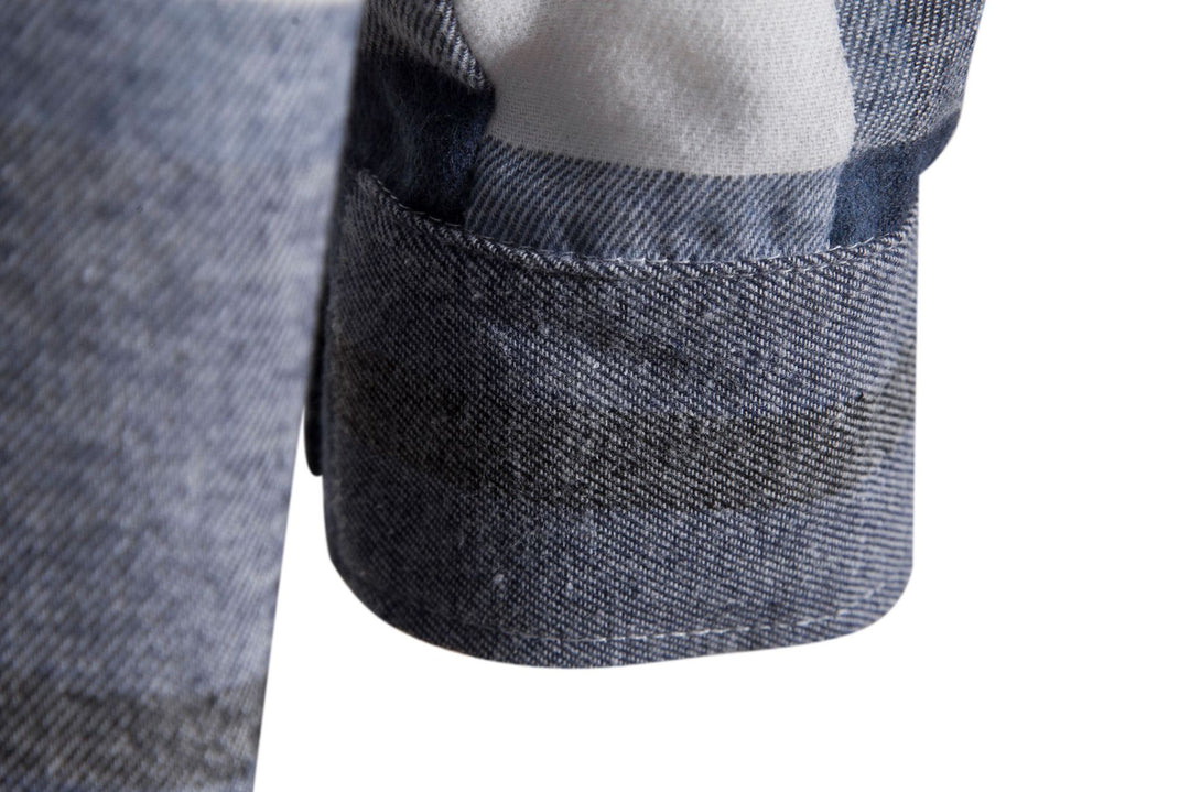 Herren Karo-Hemd mit Kapuze und praktischem Schnitt Aliams