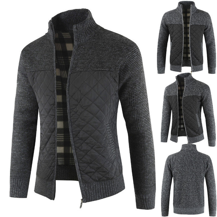 Herren modische Hybridjacke mit strukturiertem Obermaterial Aliams