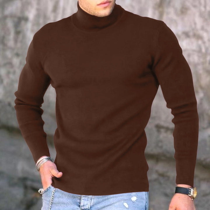 Herren eleganter Rollkragenpullover Aliams