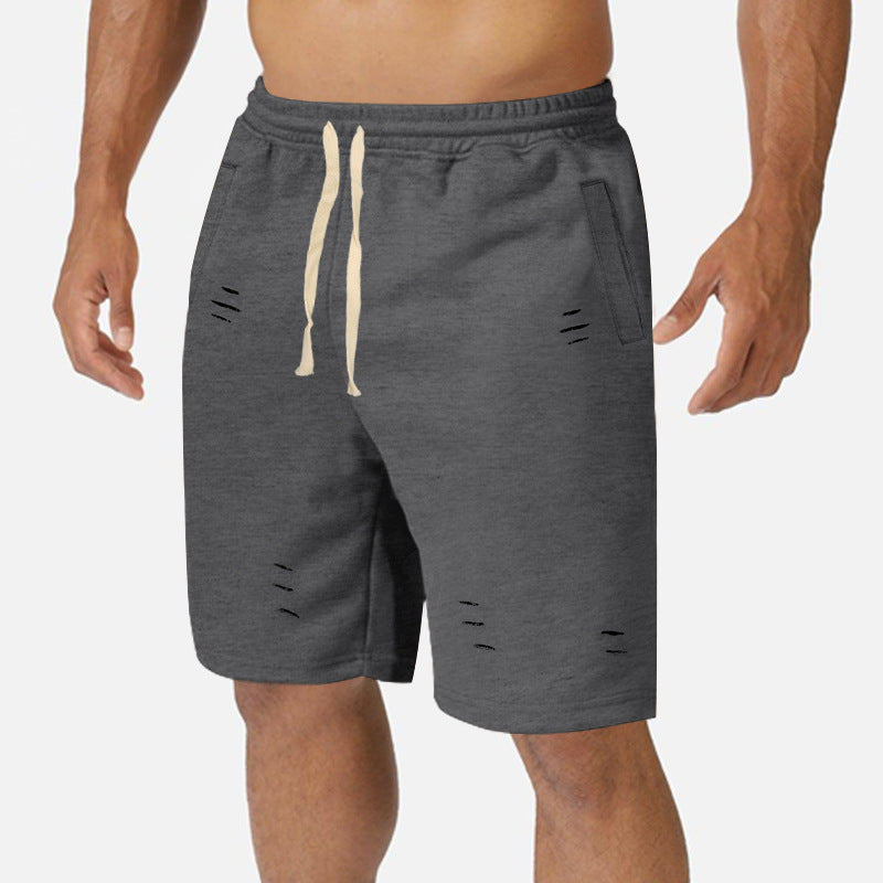 Herren Baumwoll-Shorts mit verstellbarem Bund und modischen Akzenten Aliams