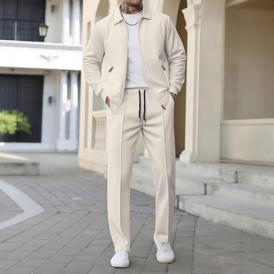 Herren Stilvolle Freizeithose und Jacke Set Aliams