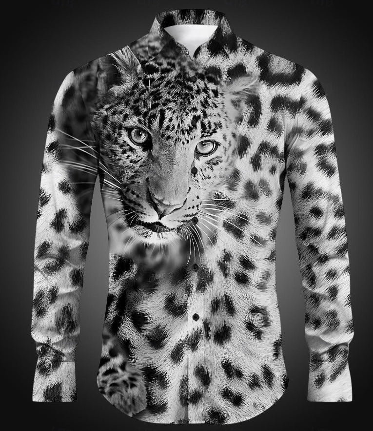 Herren Hemd mit lebendigem Tiermotiv Aliams