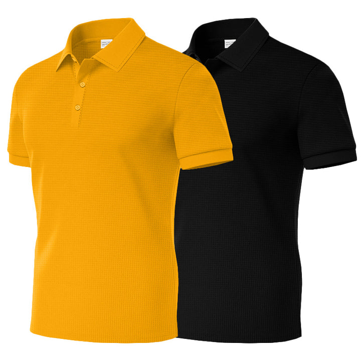 Herren Poloshirt mit strukturiertem Gewebe und klassischem Kragen Aliams