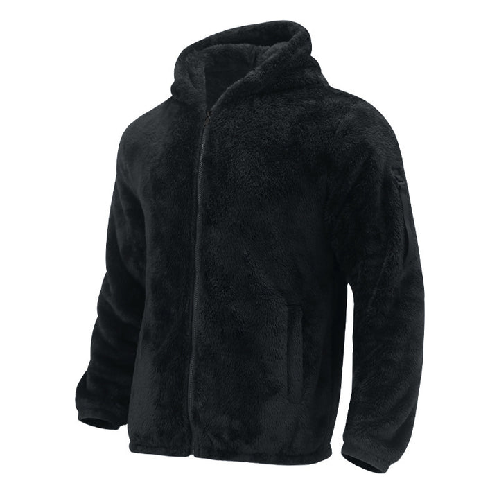 Herren Fleecejacke mit weichem Innenfutter und Kapuze Aliams