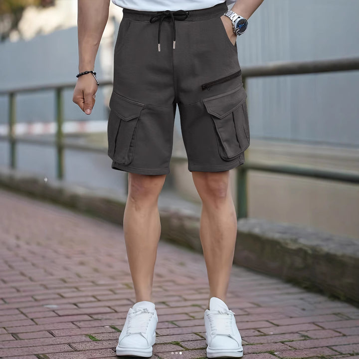 Herren Cargo-Shorts mit multifunktionalen Taschen und elastischem Bund Aliams