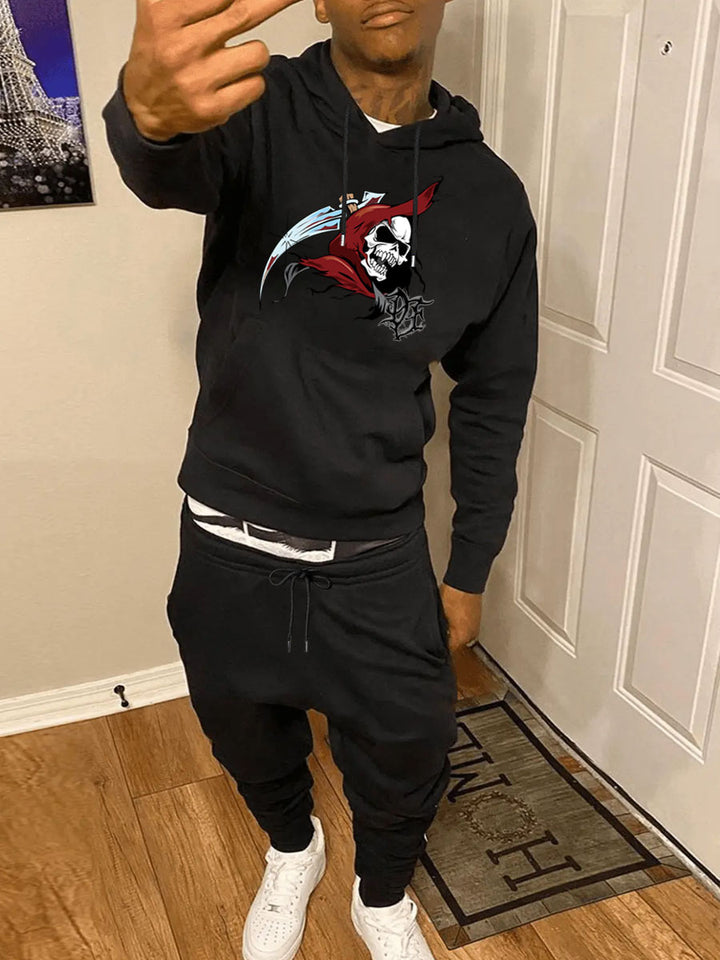 Herren Sportliches Hoodie- und Jogginghose-Set Aliams