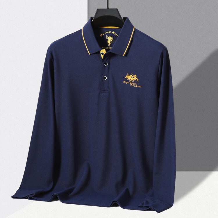 Herren Sportliches Poloshirt mit strukturiertem Kragen und atmungsaktiven Eigenschaften Aliams