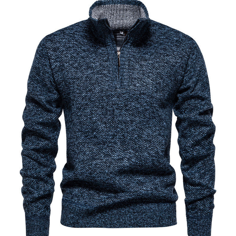 Herren Zip-Pullover mit strukturiertem Design Aliams