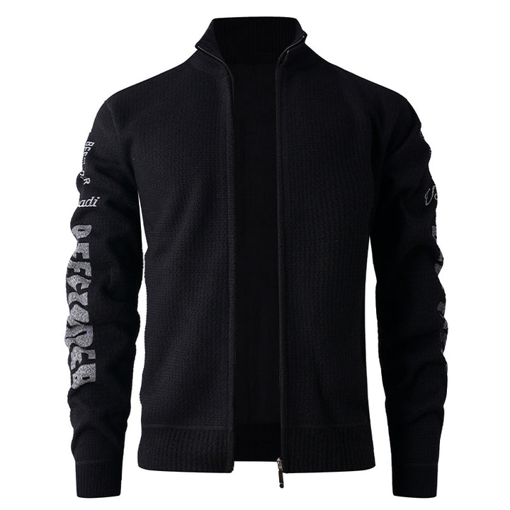 Herren gesteppte Freizeitjacke mit hohem Kragen und modernem Innenfutter Aliams