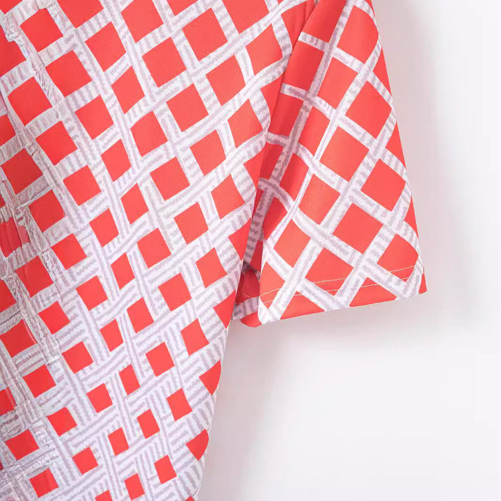 Herren sportliches Kurzarm-Hemd und Shorts-Set mit modernem Reißverschluss Aliams