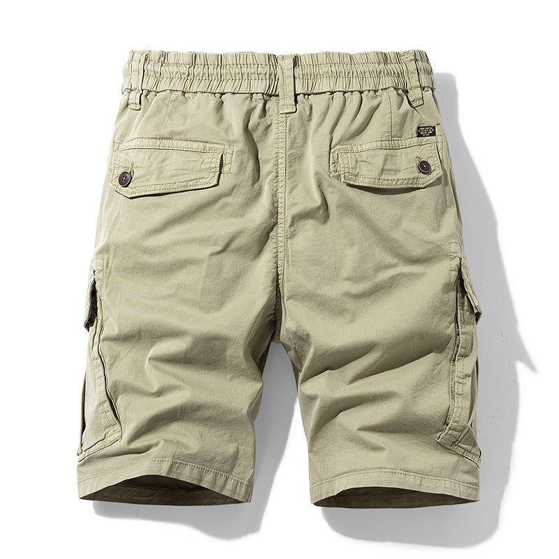Herren Cargo-Shorts mit elastischem Bund und praktischen Seitentaschen Aliams