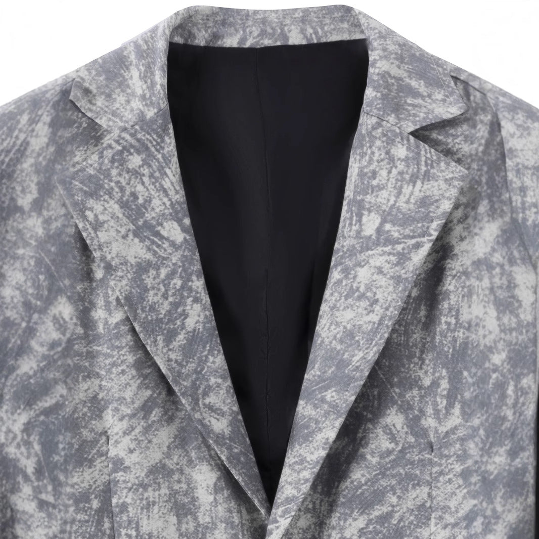 Herren eleganter, strukturierter Anzugblazer Aliams