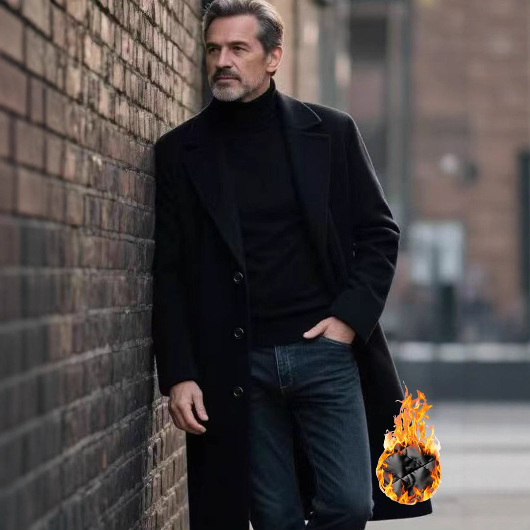 Herren eleganter Wollmantel Aliams