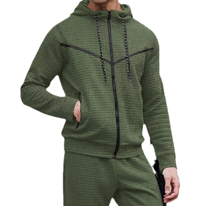 Herren stylische Jacke mit strukturiertem Design und praktischem Reißverschluss Aliams