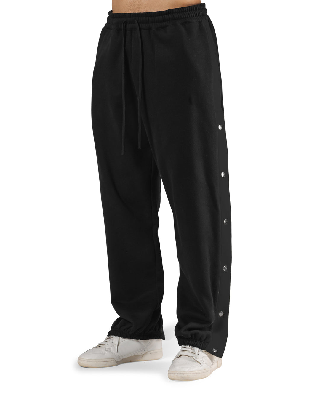 Herren Sporthose mit Druckknöpfen und elastischem Bund Aliams