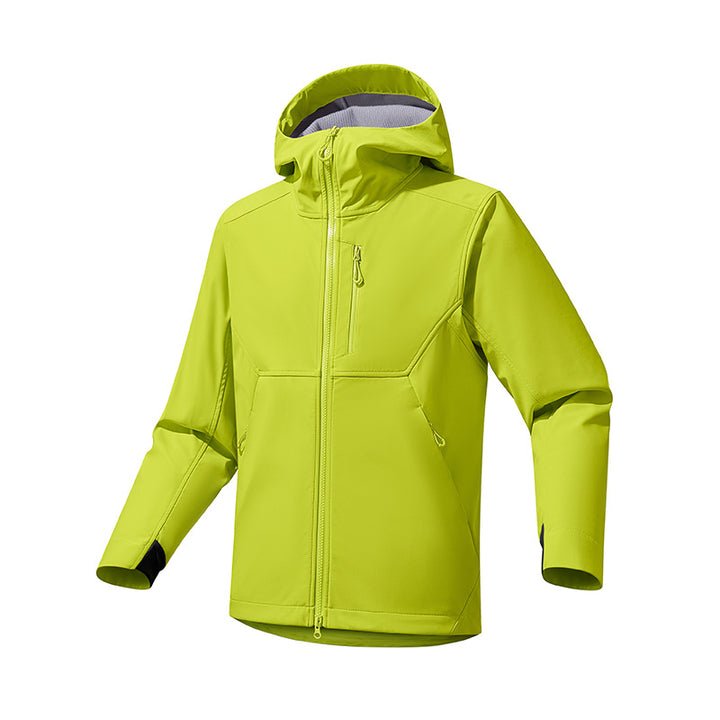 Herren technische Softshelljacke mit verstellbarer Kapuze Aliams