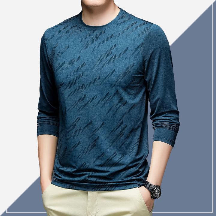 Herren Atmungsaktives Langarmshirt mit innovativer Textur Aliams