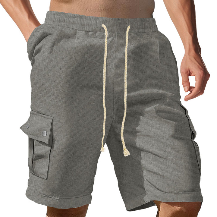 Herren Cargo-Shorts mit elastischem Bund und praktischen Seitentaschen Aliams