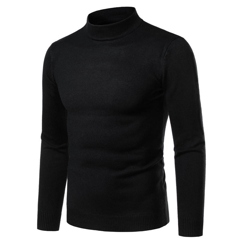 Herren warme Rollkragenpullover aus feinem Strickmaterial Aliams