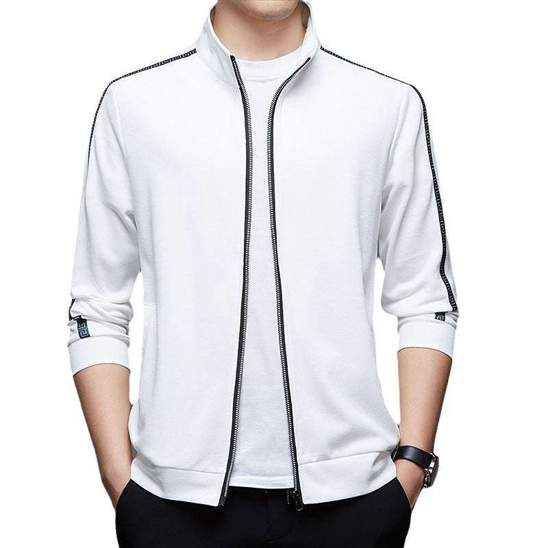 Herren sportliche Jacke mit Stehkragen und atmungsaktiver Funktion Aliams