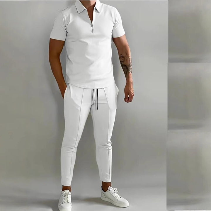 Herren athletisches Freizeitset mit funktionalem Reißverschluss Aliams