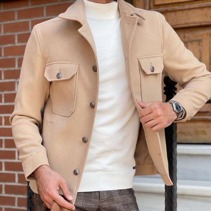 Herren Utility-Jacke mit modernen Taschen und elegantem Schnitt Aliams