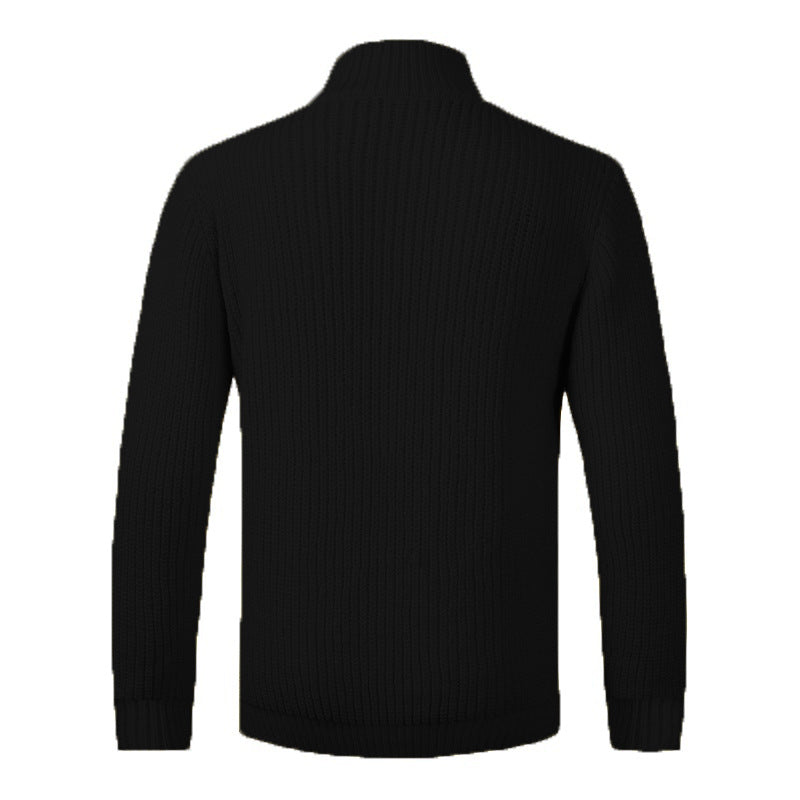 Herren komfortable Strickjacke mit Knopfverschluss Aliams