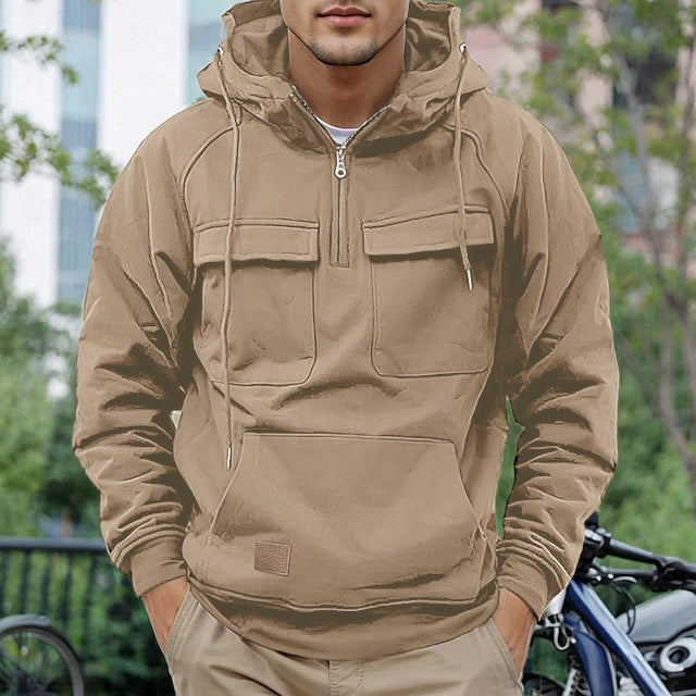 Herren funktioneller Anorak mit praktischen Taschen Aliams