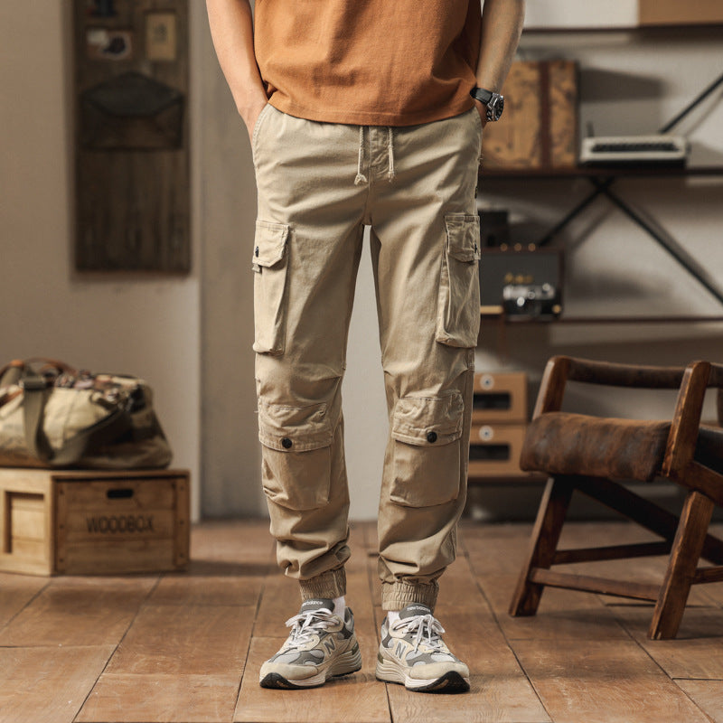 Herren komfortable Cargo-Hose mit elastischen Bündchen Aliams