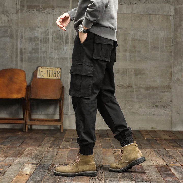 Herren Cargo-Hose mit multifunktionalen Taschen und robustem Baumwollmaterial Aliams