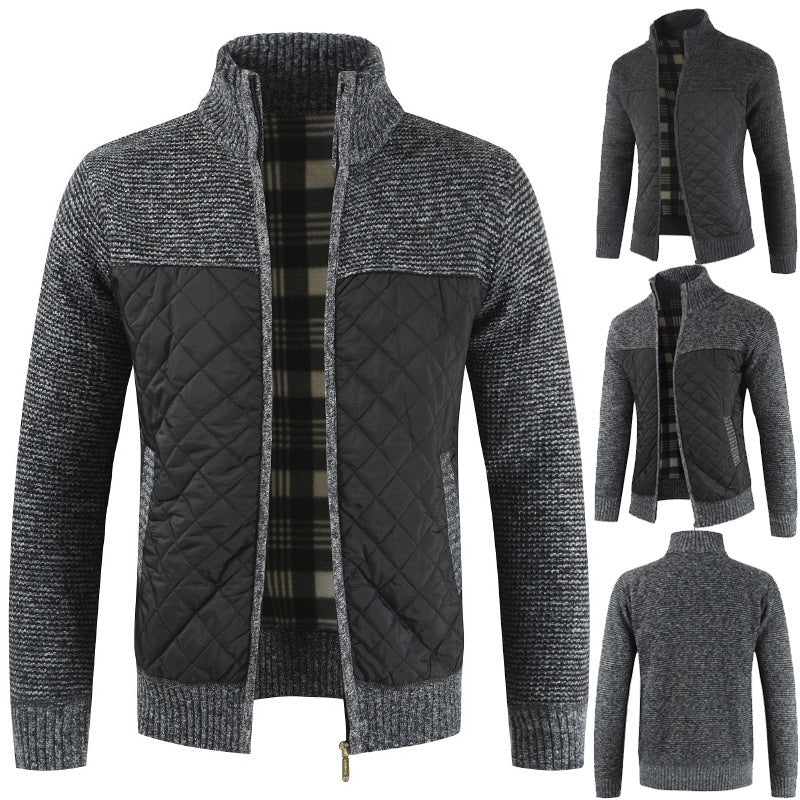 Herren Steppjacke mit Strickdetails Aliams
