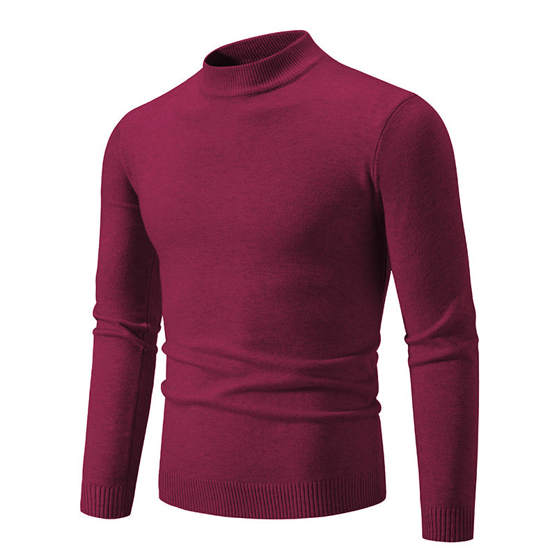 Herren eleganter Pullover mit Stehkragen Aliams