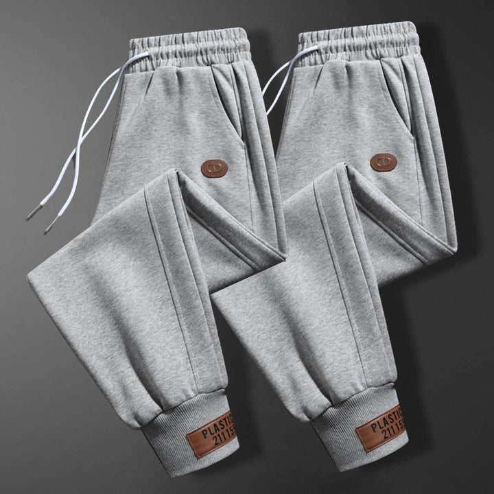Herren bequeme Sweatpants mit verstellbarem Bund und praktischen Taschen Aliams