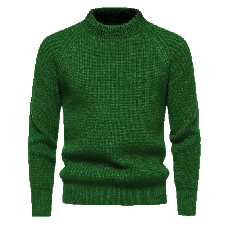 Herren Grobstrickpullover mit hohem Kragen und zeitlosem Design Aliams