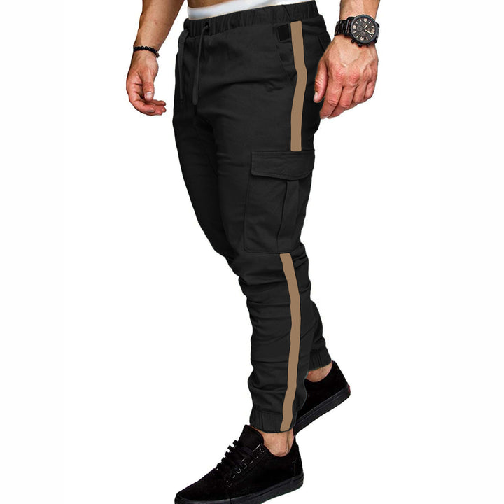 Herren Cargo-Hose mit verstellbarem Bund und funktionalen Taschen Aliams