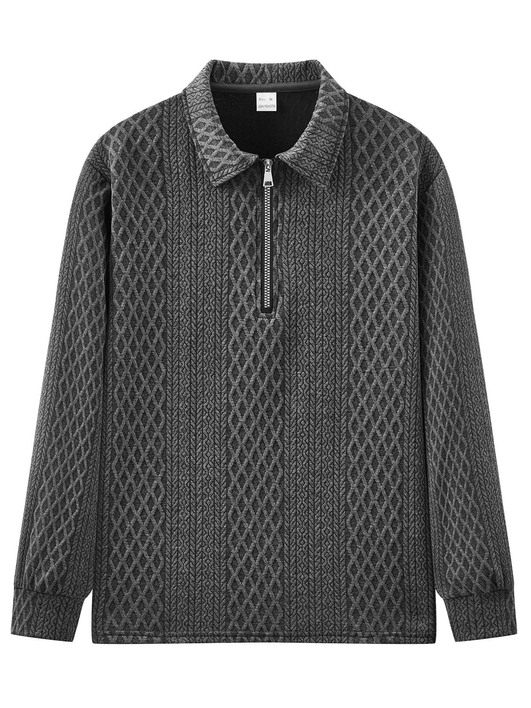 Herren Sweatshirt mit modischem Stehkragen und strukturiertem Design Aliams