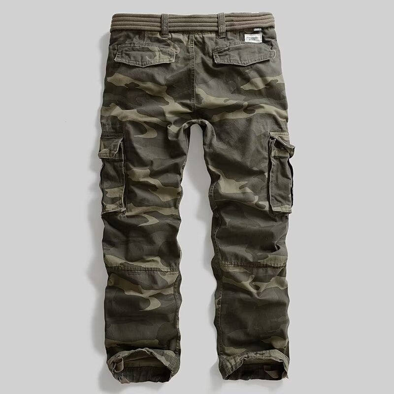 Herren Cargohose mit multifunktionalen Taschen und modernem Camouflagemuster Aliams