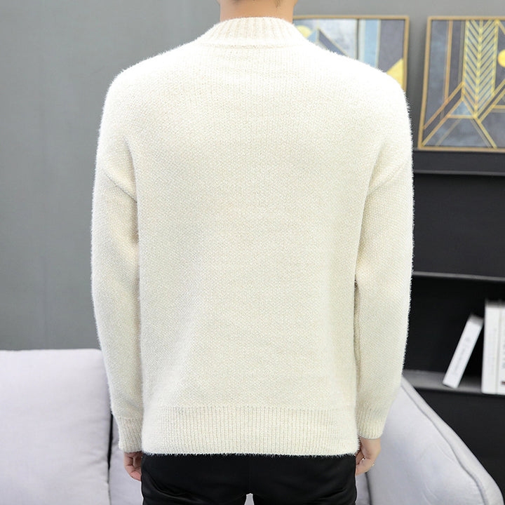 Herren warmer Rollkragenpullover aus weichem Strick Aliams
