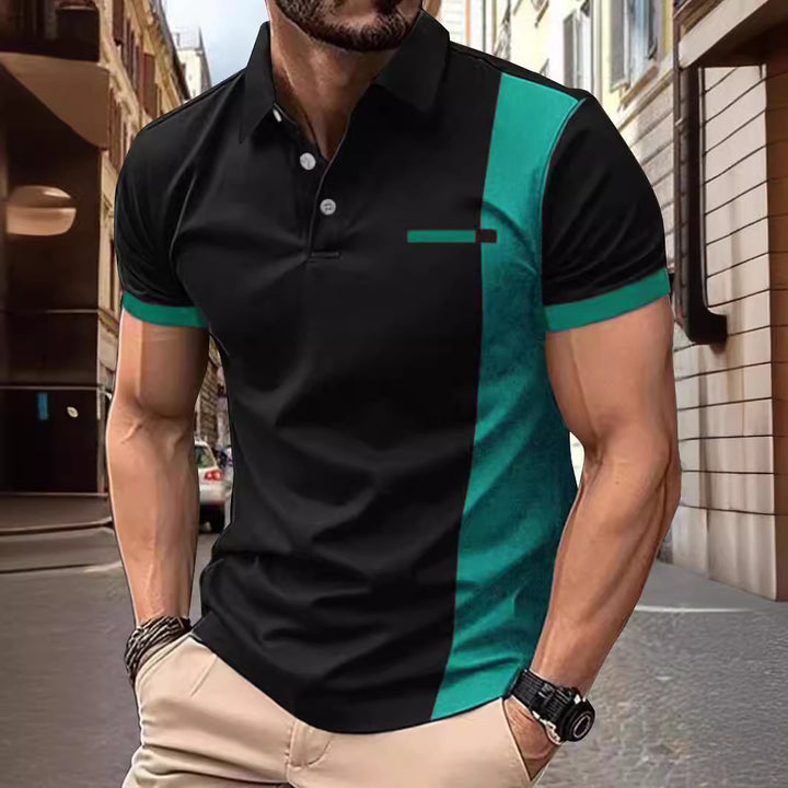 Herren Sportliches Kurzarm-Poloshirt Aliams